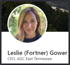 Leslie Gower CEO AGC East Tennessee LinkedIn profile